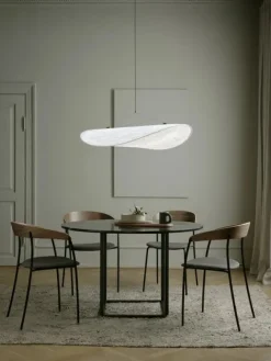 Florence spisebord Ø120, white carrera fra<New Works Clearance