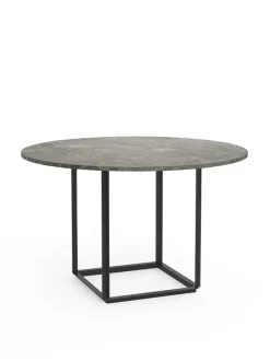 Florence spisebord Ø120, white carrera fra<New Works Clearance