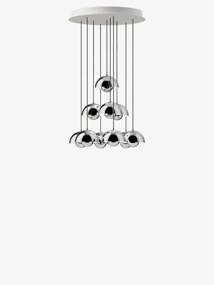 Flowerpot Chandelier VP10, 31 pendants fra<&Tradition Hot