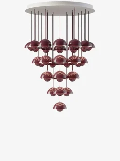 Flowerpot Chandelier VP10, 31 pendants fra<&Tradition Hot