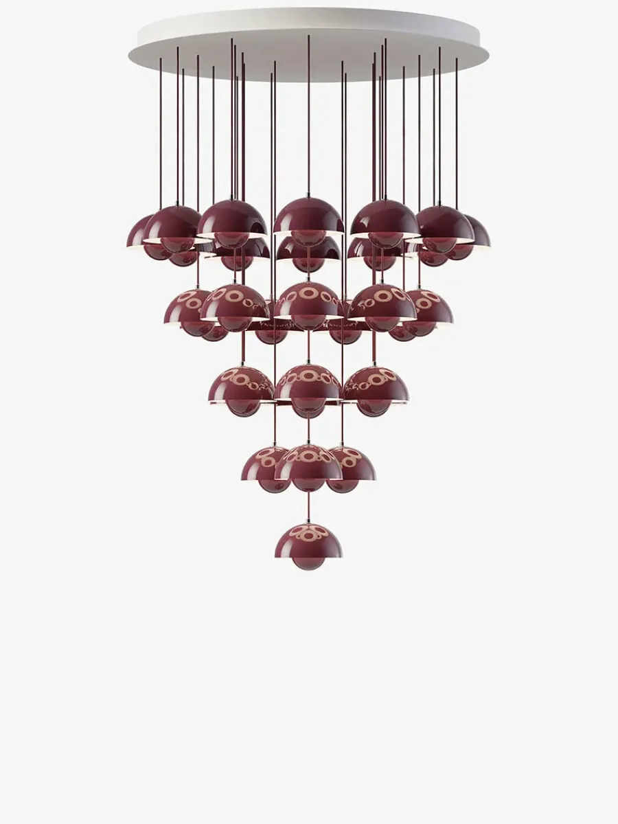 Flowerpot Chandelier VP10, 31 pendants fra<&Tradition Hot