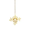 Forgyldt juleornament Blomst fra<Royal Copenhagen Best