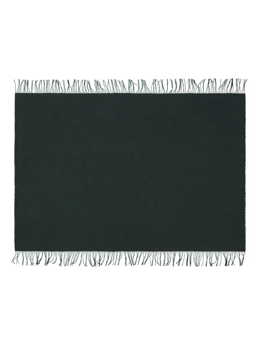 Franja Plaid, green/black fra<Silkeborg Uldspinderi Discount