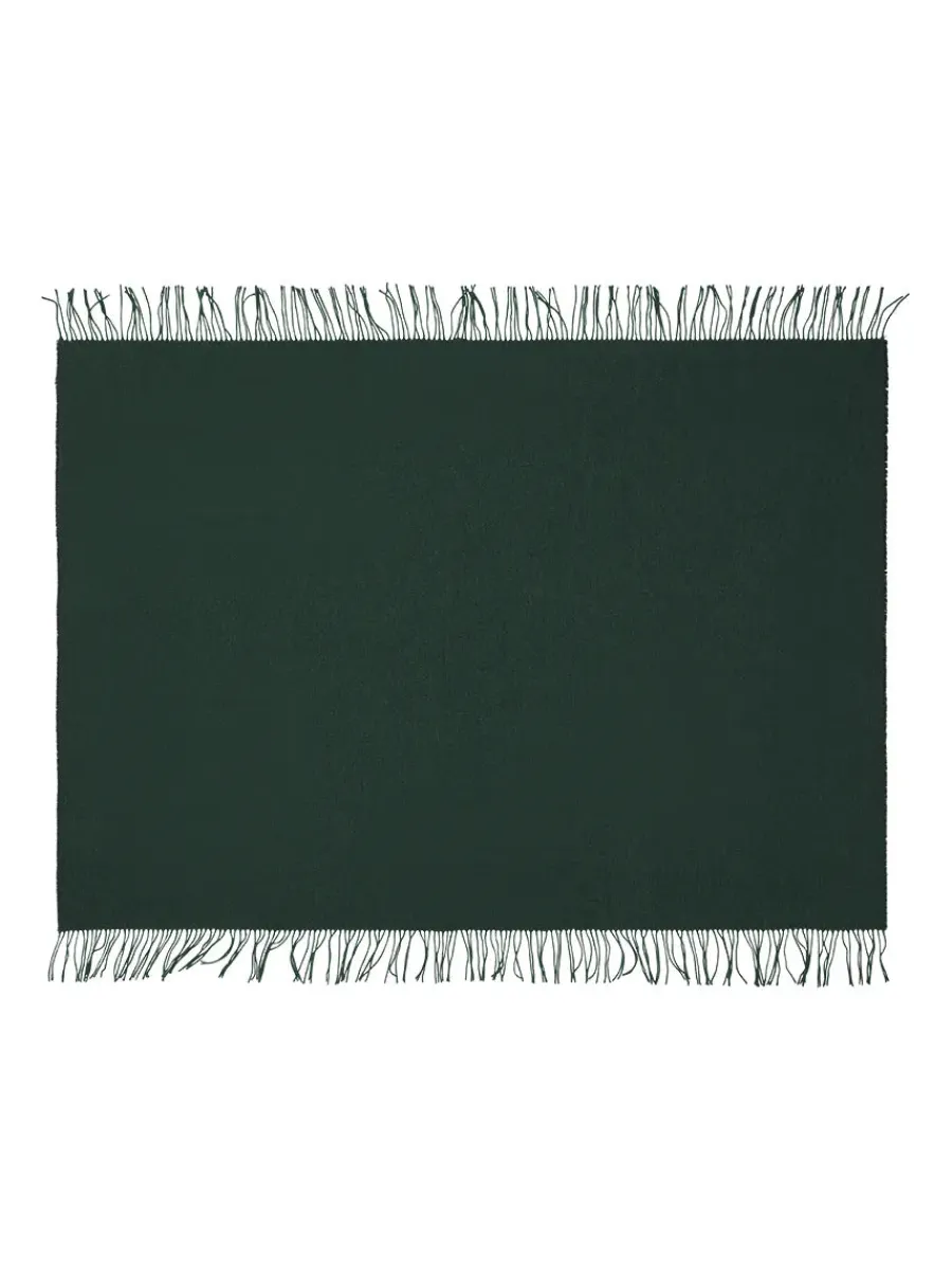 Franja Plaid, green/black fra<Silkeborg Uldspinderi Discount