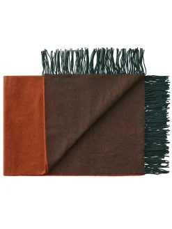 Franja Plaid, pink/brown fra<Silkeborg Uldspinderi Sale