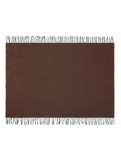 Franja Plaid, pink/brown fra<Silkeborg Uldspinderi Sale