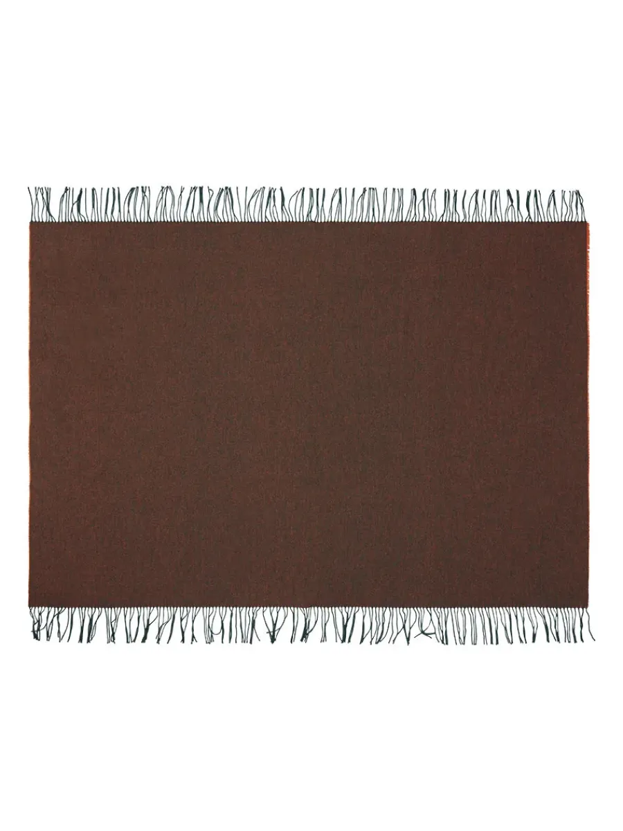 Franja Plaid, pink/brown fra<Silkeborg Uldspinderi Sale