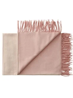 Franja Plaid, pink/brown fra<Silkeborg Uldspinderi Sale