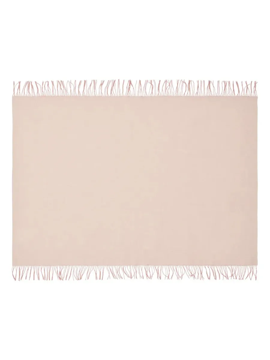 Franja Plaid, pink/white fra<Silkeborg Uldspinderi Sale