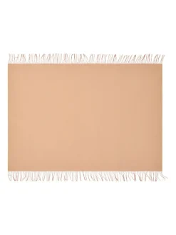 Franja Plaid, pink/yellow fra<Silkeborg Uldspinderi Clearance