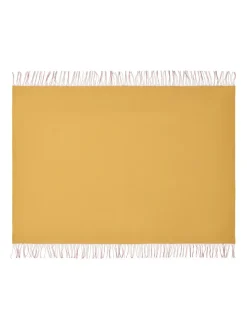 Franja Plaid, pink/yellow fra<Silkeborg Uldspinderi Clearance