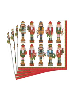 Frokostservietter, nøddeknækker parade, 20 stk. fra<Caspari Outlet