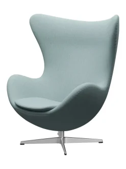 Ægget, sort læder/aluminium af Arne Jacobsen<Fritz Hansen Online