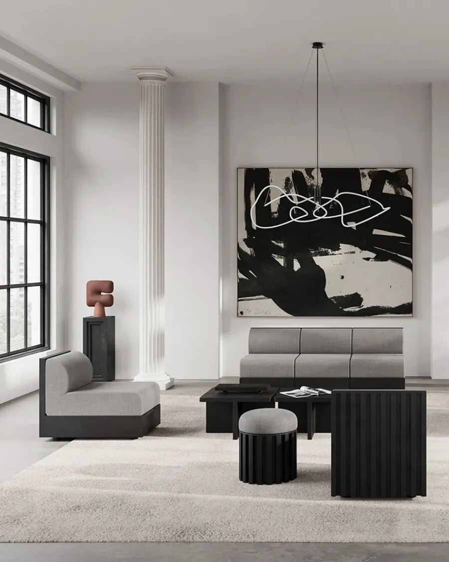 Ghost Chandelier, Big, Chrome fra<101 Copenhagen New