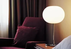 Glo-Ball T1, Silver bordlampe fra<Flos New