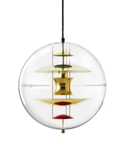 Globe, Brass Finish pendel Ø40 af Verner Panton<Verpan Clearance