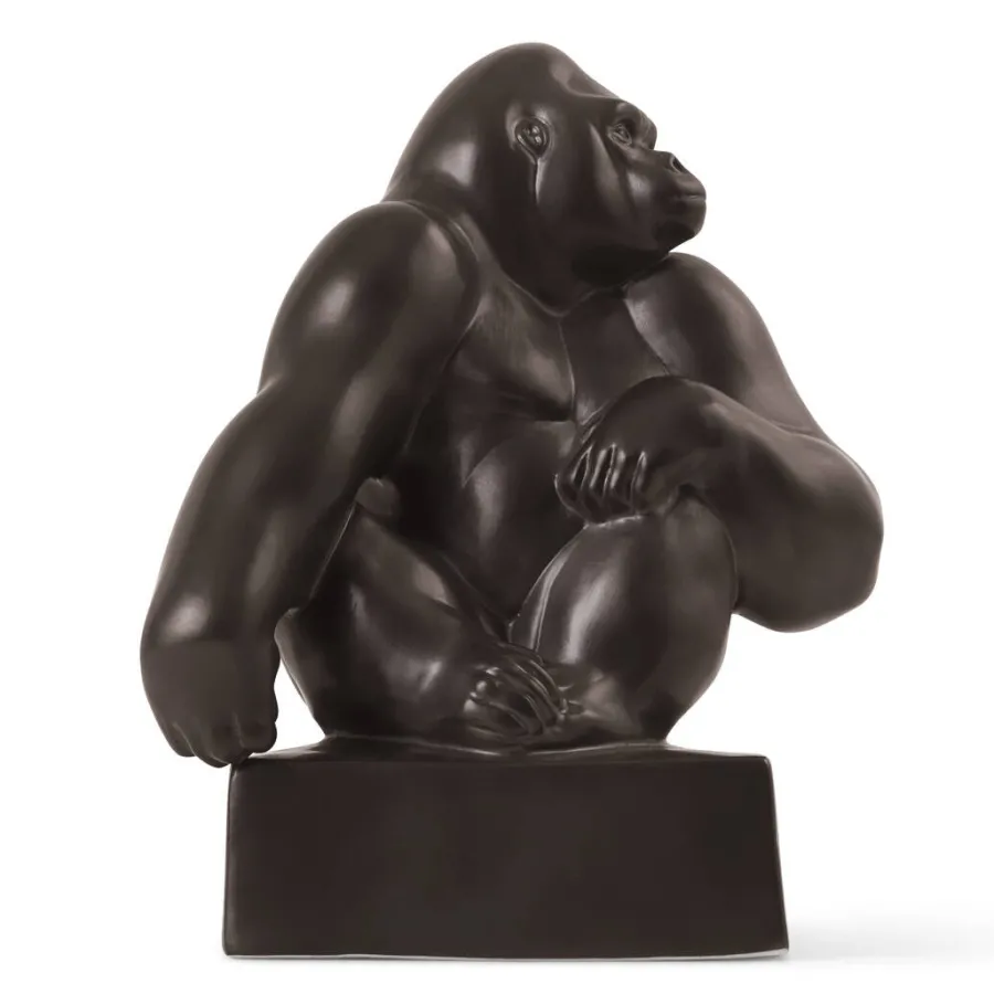 Gorilla figur grafit 20,5 cm fra<Royal Copenhagen Discount