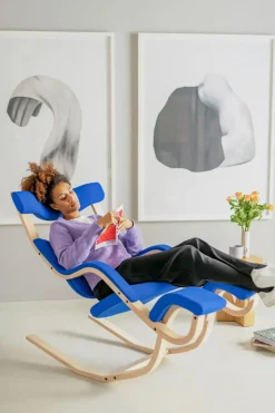 Gravity Balans Lænestol fra (Sort ask)<Variér Hot