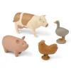 Hallie Farm Animals, 4-pack fra<Liewood Online