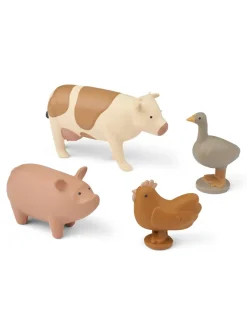 Hallie Farm Animals, 4-pack fra<Liewood Online