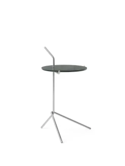 Halten SH9 Sidebord, polished steel & marble fra<&Tradition Sale