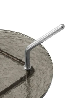 Halten SH9 Sidebord, polished steel & smoked glass fra<&Tradition Online