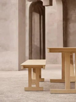 Havemøbelsæt, 2 bænke og bord af Børge Mogensen<Carl Hansen & Søn New