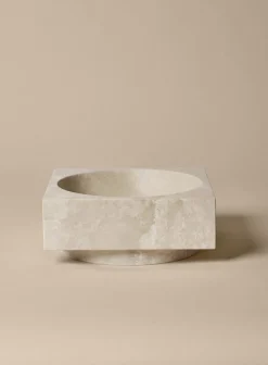 Hew high centrepiece, travertin fra<Ferm Living Clearance