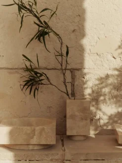 Hew vase, travertin fra<Ferm Living Discount