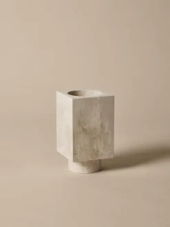 Hew vase, travertin fra<Ferm Living Discount