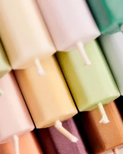 Hexagon Candle 4 Stk., dark fra<HAY