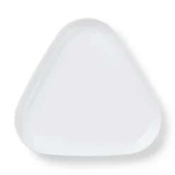 Hvid Riflet fad fra<Royal Copenhagen Best