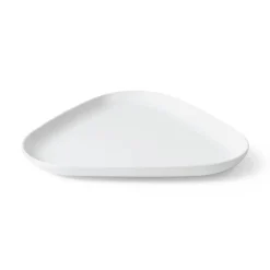 Hvid Riflet fad fra<Royal Copenhagen Best