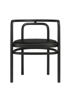 Hynde til PK15 Stol, sort Grace læder af Poul Kjærholm<Fritz Hansen Sale