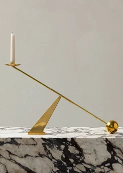 Interconnect Candle Holder, bronzed brass fra<Audo Copenhagen Discount