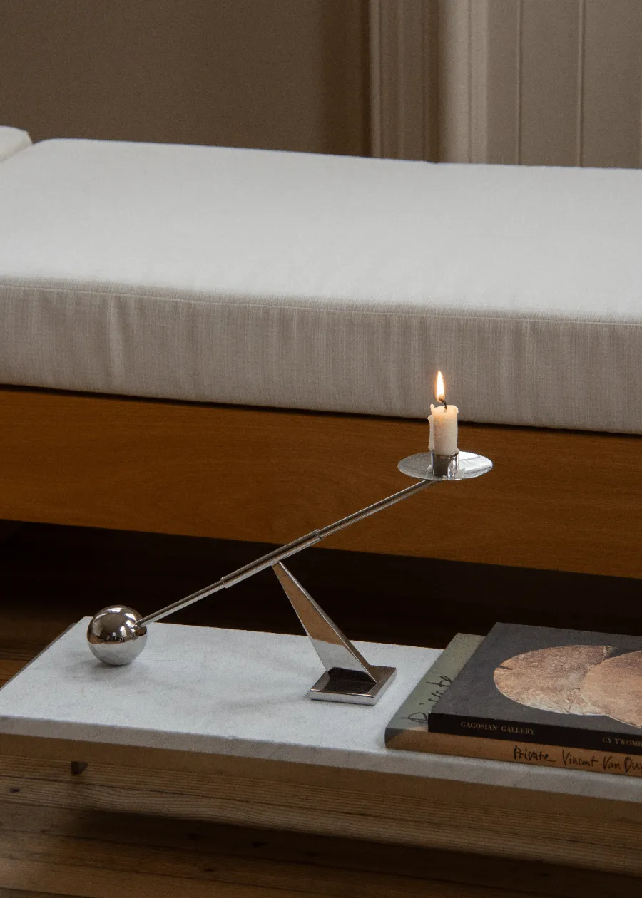 Interconnect Candle Holder - small, stainless steel fra<Audo Copenhagen Discount