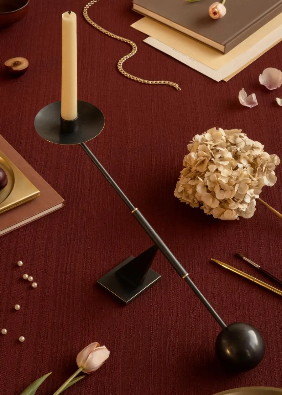 Interconnect Candle Holder - small, stainless steel fra<Audo Copenhagen Discount