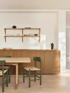 J39 Folkestolen, heritage red af Børge Mogensen<Fredericia Furniture Online