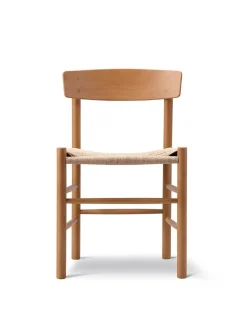 J39 Folkestolen, heritage red af Børge Mogensen<Fredericia Furniture Online