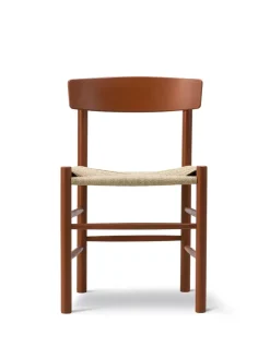 J39 Folkestolen, indigo blue af Børge Mogensen<Fredericia Furniture Discount