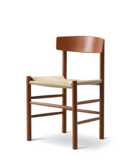 J39 Folkestolen, Khaki grøn af Børge Mogensen<Fredericia Furniture