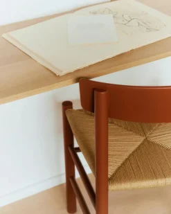 J39 Folkestolen, Khaki grøn af Børge Mogensen<Fredericia Furniture