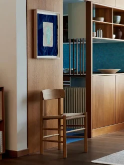 J39 Folkestolen, lys olieret eg af Børge Mogensen<Fredericia Furniture New