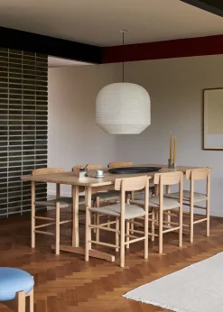 J39 Folkestolen Sædepolstret, Sort Læder af Børge Mogensen<Fredericia Furniture Outlet