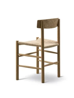 J39 Folkestolen, sortlakeret eg af Børge Mogensen<Fredericia Furniture Online