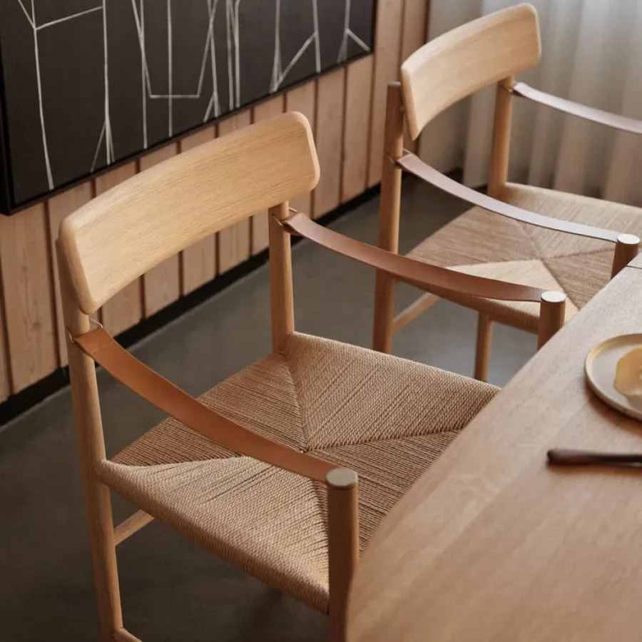 J186 Hesberg spisebordsstol, olieret eg fra<FDB Møbler Clearance