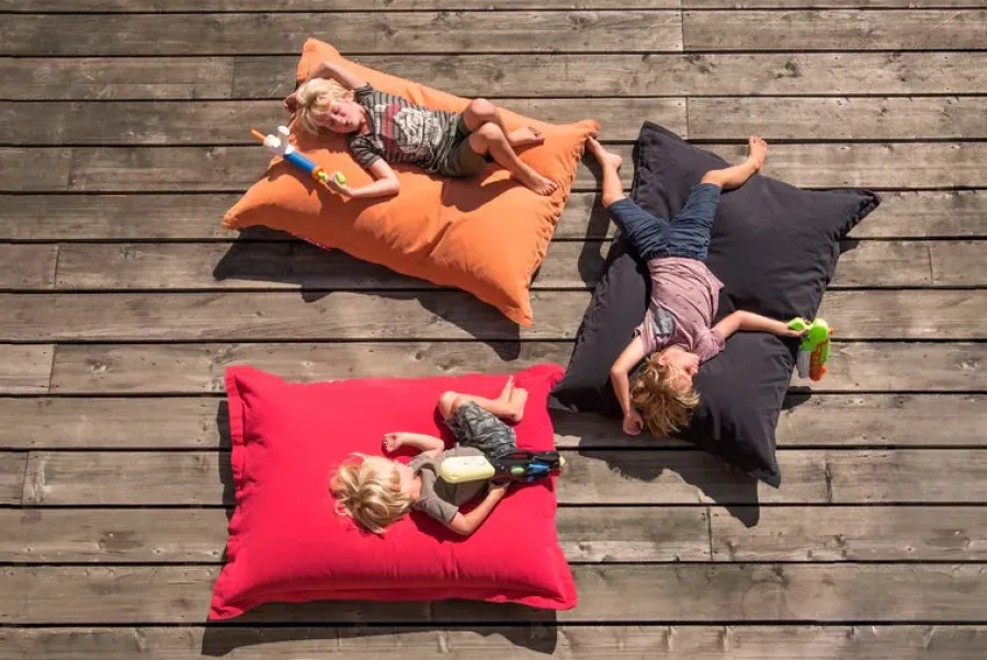 Junior Stonewashed sækkestol fra<Fatboy Hot