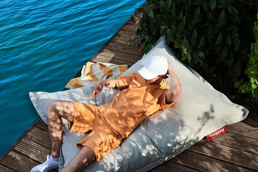 Junior Stonewashed sækkestol fra<Fatboy Hot