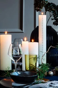 Kalenderlys, sølv tal fra<Kunstindustrien Clearance