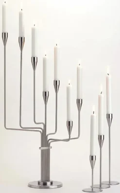 Karlsvognen Table Lysestage, rød fra<Piet Hein New